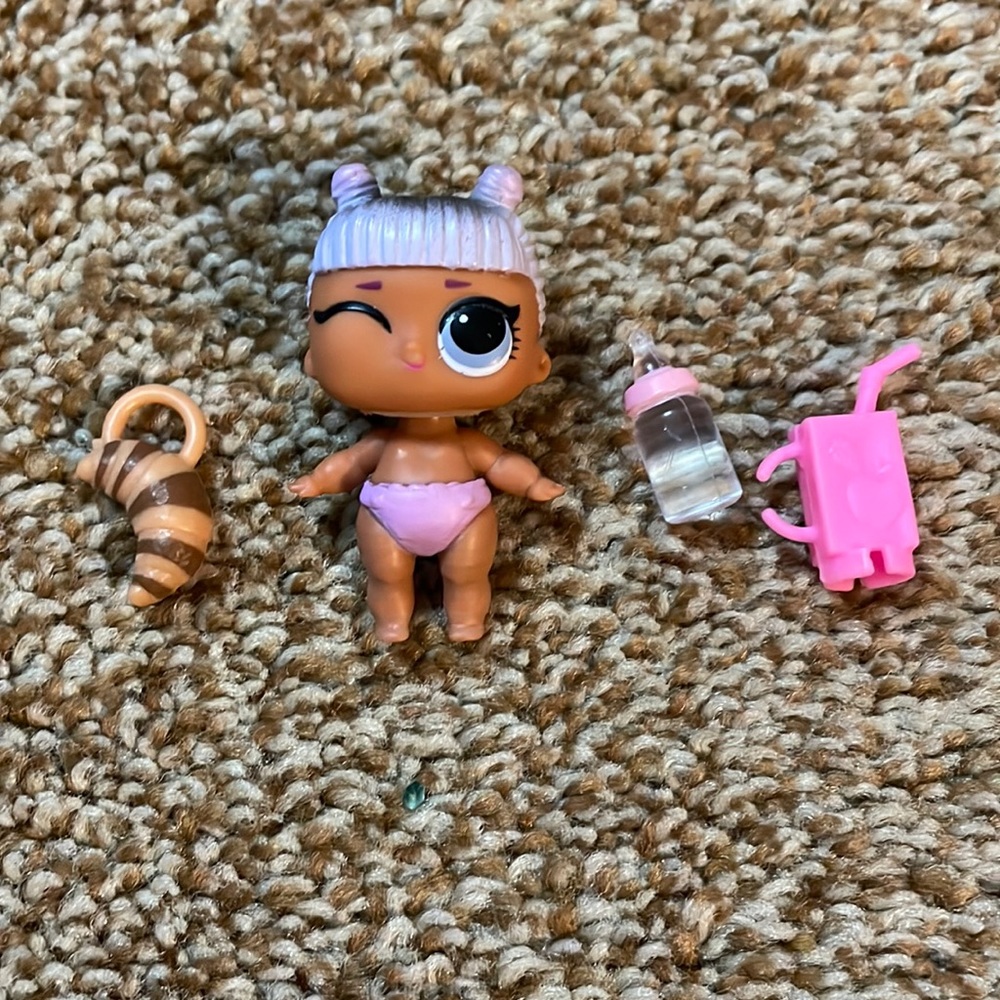 L O L Mini doll Purple Corn Rows